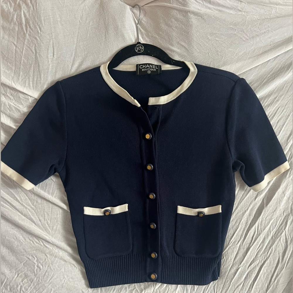 Vintage Chanel knitwear cardigan size 38
